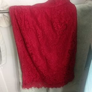 J.Crew Floral Red Mini skirt